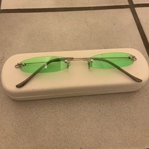 Christianah Jones slim shady lime Billie Eilish glasses